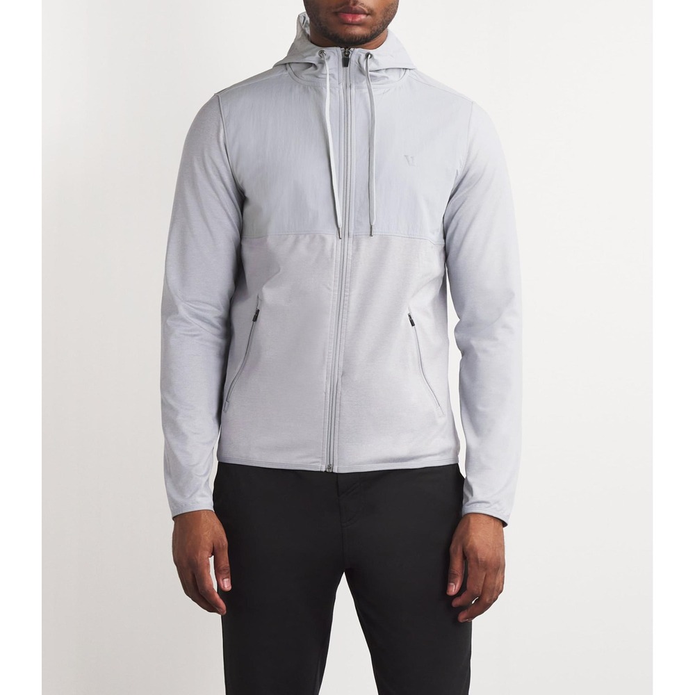 Vuori Sunday Element Jacket Mens M Gray V215 Full Zip Performance Hoodie